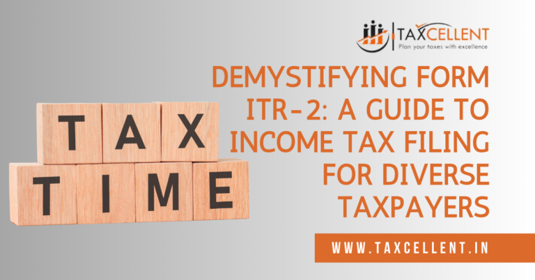 Form ITR-2 filed