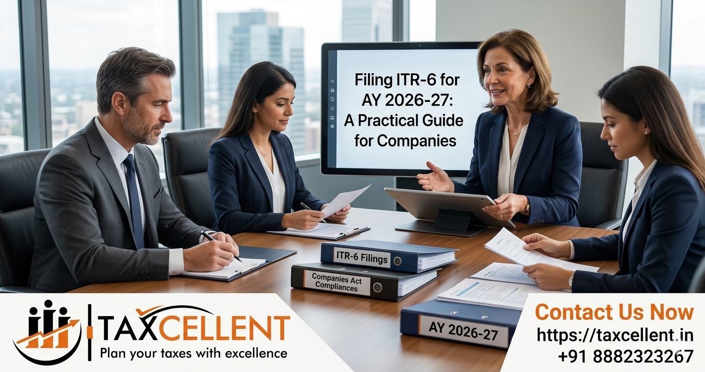 Filing ITR-6 for AY 2026-27: A Practical Guide for Companies